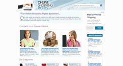 Desktop Screenshot of onlineshoppingrights.co.uk